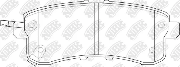 Brake Pad Set, disc brake (PN0554)