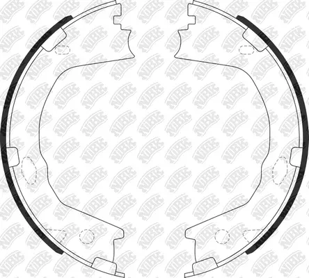 Brake Shoe Set, parking brake (FN0716)