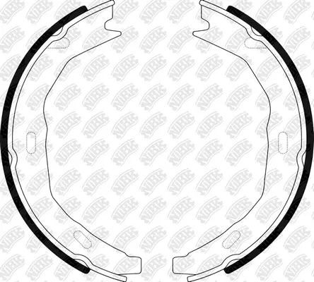 Brake Shoe Set, parking brake (FN0672)