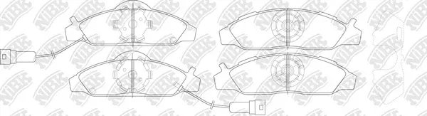 Brake Pad Set, disc brake (PN0145W)