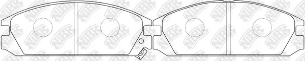 Brake Pad Set, disc brake (PN8127)