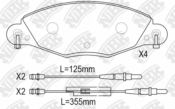 Brake Pad Set, disc brake (PN0184W)