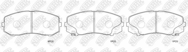 Brake Pad Set, disc brake (PN3571)