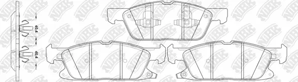 Brake Pad Set, disc brake (PN0709)