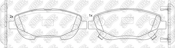 Brake Pad Set, disc brake (PN1849)
