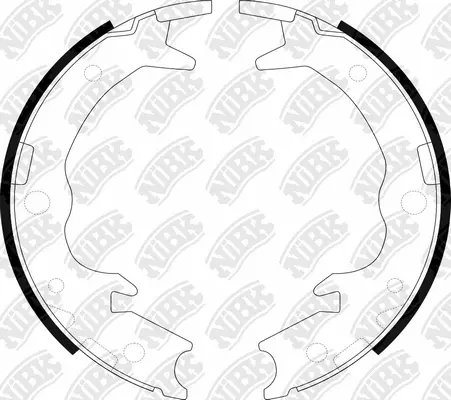 Brake Shoe Set, parking brake (FN0570)