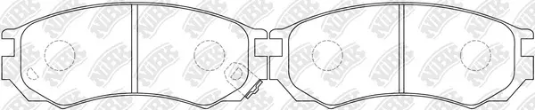 Brake Pad Set, disc brake (PN2268)