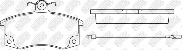 Brake Pad Set, disc brake (PN0223W)