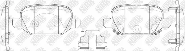 Brake Pad Set, disc brake (PN41003)