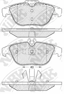 Brake Pad Set, disc brake (PN0460)