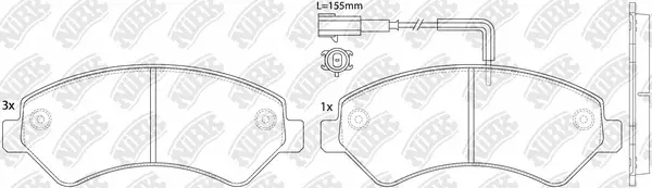 Brake Pad Set, disc brake (PN0516W)