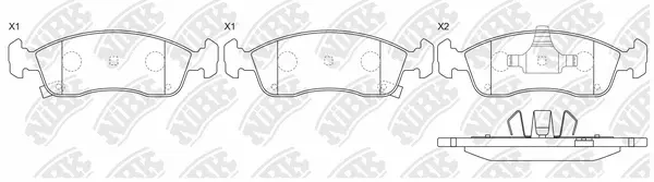 Brake Pad Set, disc brake (PN0627)