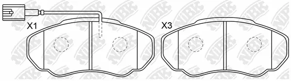 Brake Pad Set, disc brake (PN0219W)