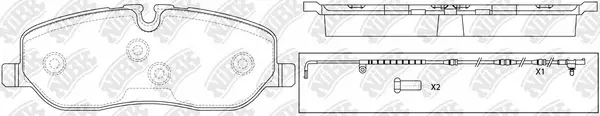 Brake Pad Set, disc brake (PN0484W)