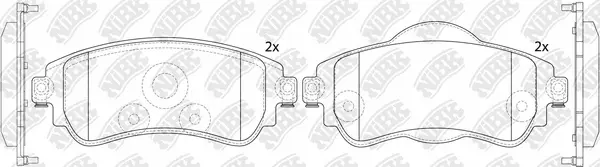 Brake Pad Set, disc brake (PN0561)