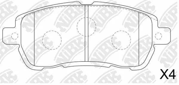 Brake Pad Set, disc brake (PN0876)