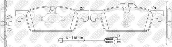 Brake Pad Set, disc brake (PN0563W)