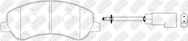 Brake Pad Set, disc brake (PN0444W)