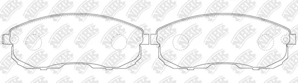 Brake Pad Set, disc brake (PN2474)
