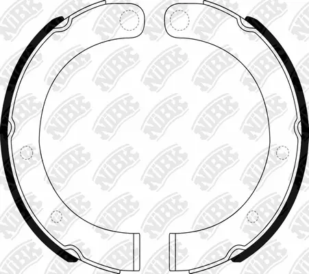 Brake Shoe Set, parking brake (FN6600)