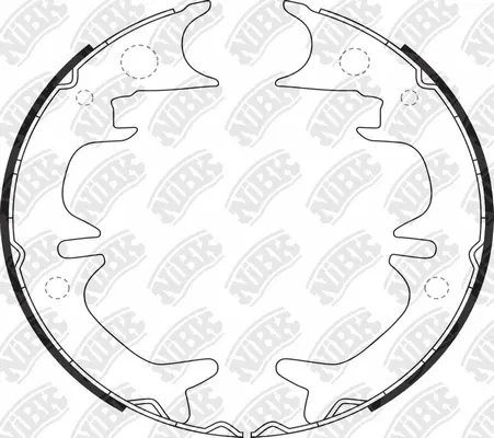 Brake Shoe Set, parking brake (FN2308)