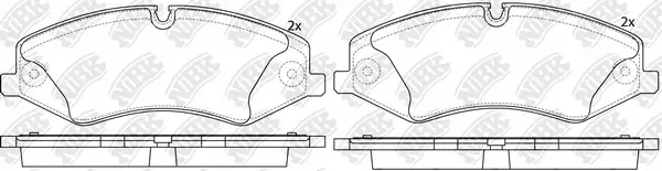Brake Pad Set, disc brake (PN0488)