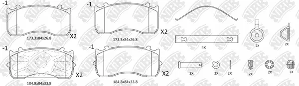 Brake Pad Set, disc brake