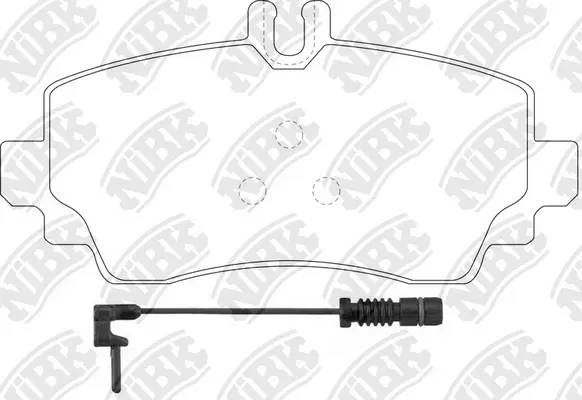 Brake Pad Set, disc brake (PN0124W)