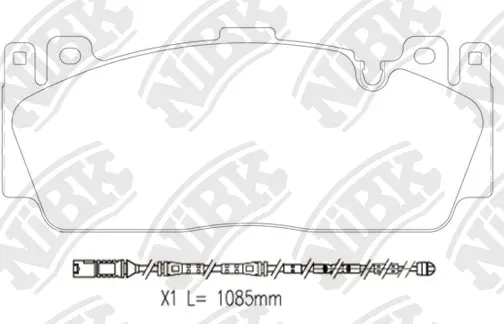 Brake Pad Set, disc brake (PN32001W)
