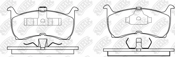 Brake Pad Set, disc brake (PN0615)