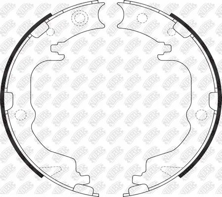 Brake Shoe Set, parking brake (FN23001)
