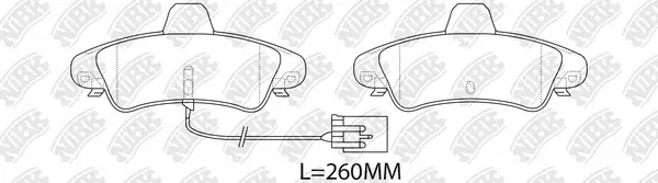 Brake Pad Set, disc brake (PN0476W)