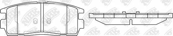 Brake Pad Set, disc brake (PN0479)