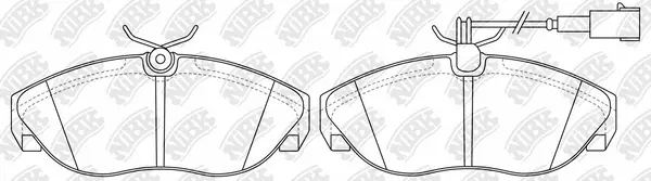 Brake Pad Set, disc brake (PN0218W)