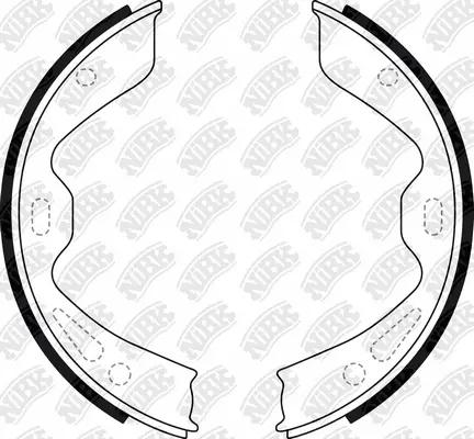Brake Shoe Set, parking brake (FN0720)