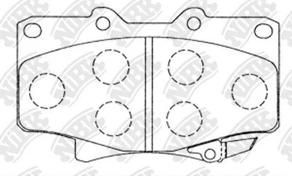 Brake Pad Set, disc brake (PN1242)