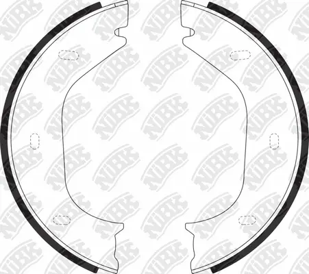 Brake Shoe Set, parking brake (FN0514)