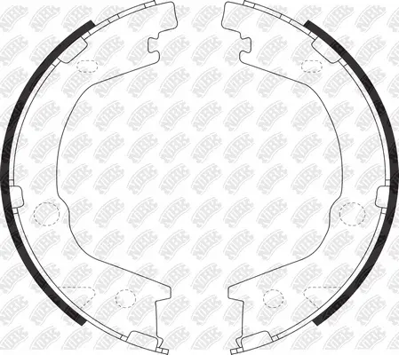 Brake Shoe Set, parking brake (FN11004)
