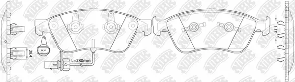 Brake Pad Set, disc brake (PN0351W)