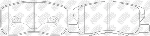 Brake Pad Set, disc brake (PN3500)