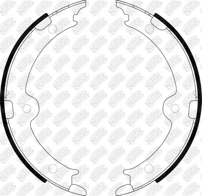 Brake Shoe Set, parking brake (FN0671)