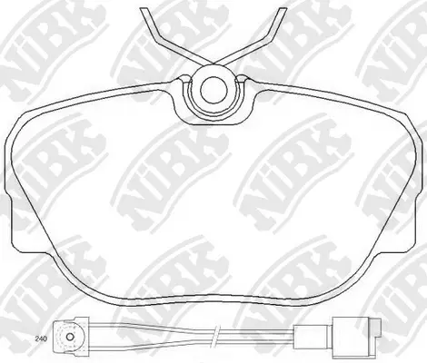 Brake Pad Set, disc brake (PN0009W)