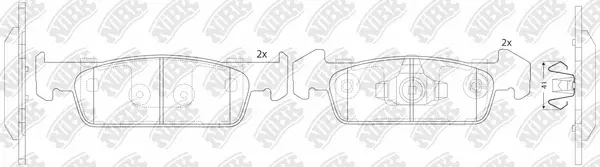 Brake Pad Set, disc brake (PN43002)