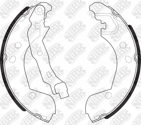 Brake Shoe Set (FN1255)