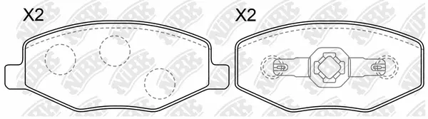 Brake Pad Set, disc brake (PN0881)