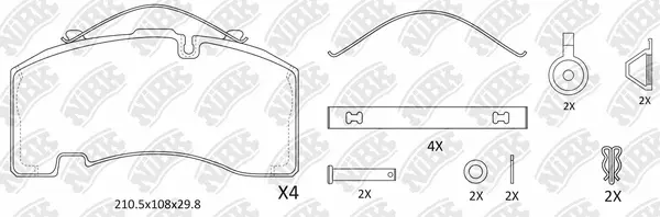 Brake Pad Set, disc brake