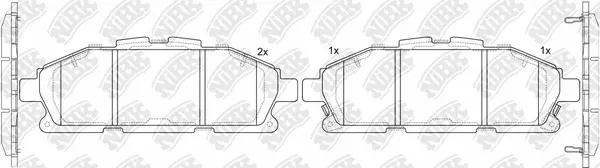 Brake Pad Set, disc brake (PN2809)