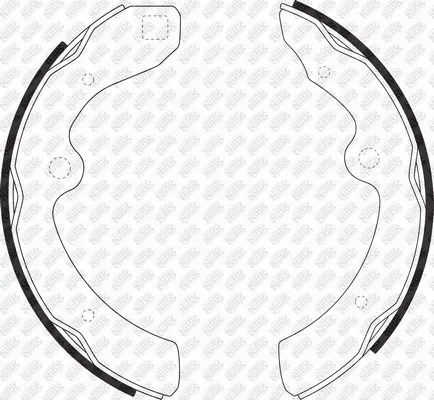 Brake Shoe Set (FN1143)