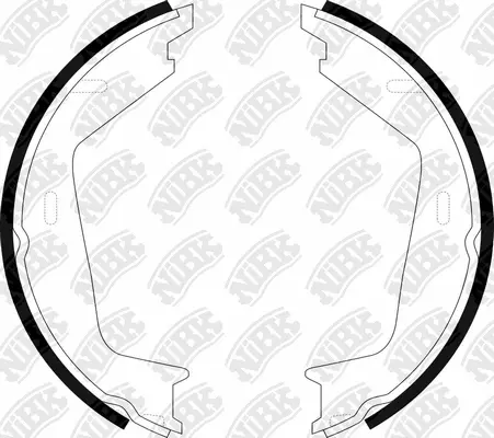 Brake Shoe Set, parking brake (FN0566)