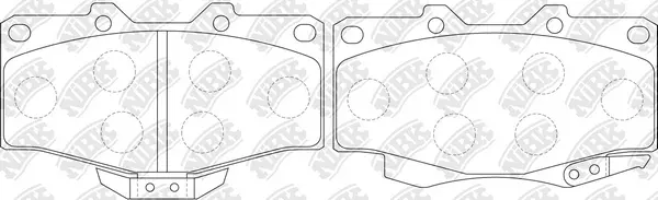Brake Pad Set, disc brake (PN1387)